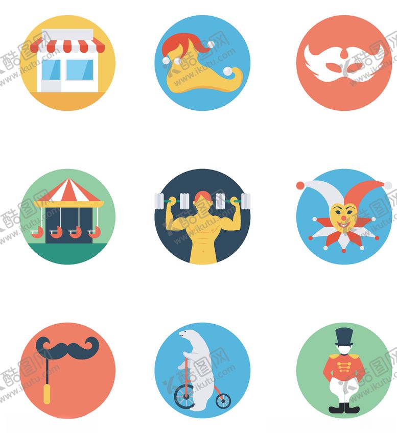 编号：22461510032157275832【酷图网】源文件下载-马戏团图标