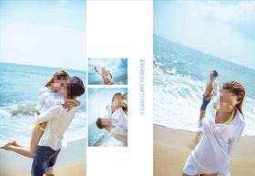 韩国风影楼婚相册模板之槟浪