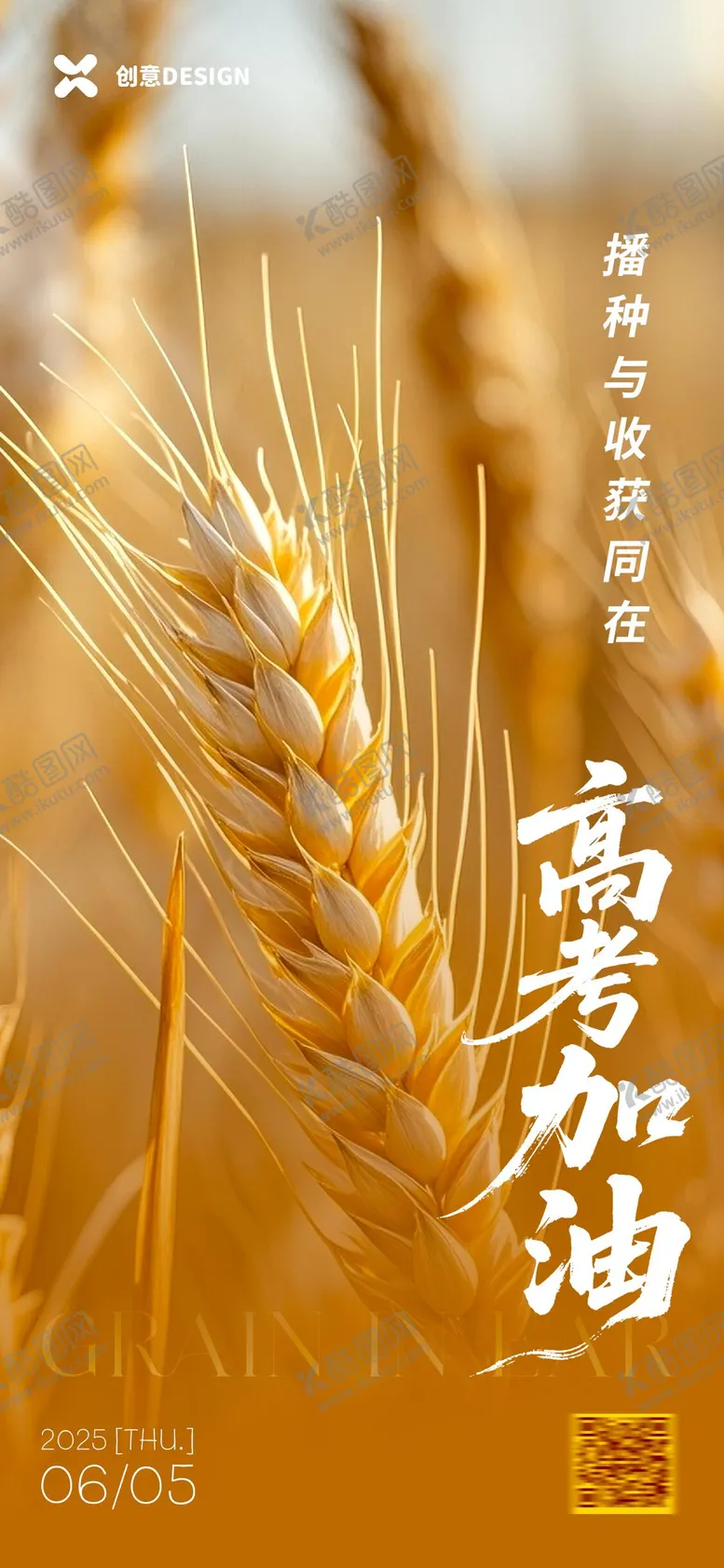 编号：58643806151748354111【酷图网】源文件下载-芒种节气高考海报