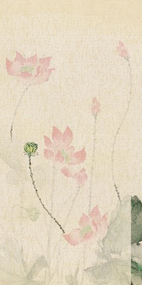 水墨荷花装饰画