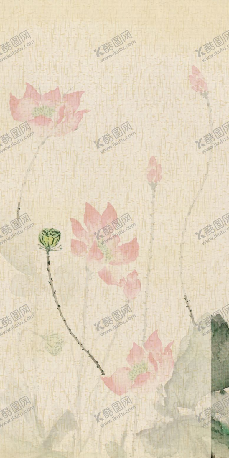 编号：15782806231442443242【酷图网】源文件下载-水墨荷花装饰画