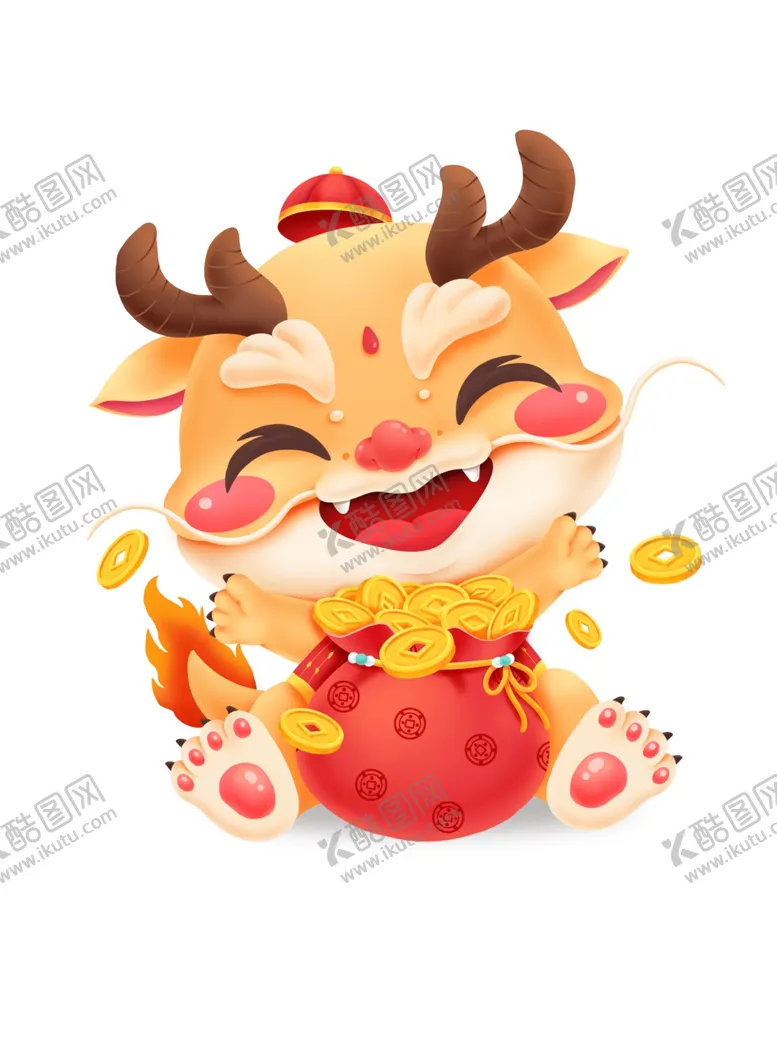 编号：11986211291602591961【酷图网】源文件下载-卡通龙IP形象