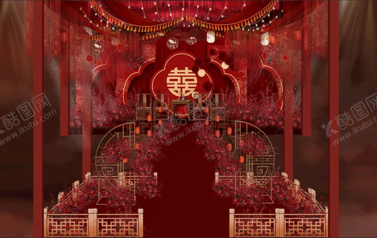 编号：36082109131301033126【酷图网】源文件下载-中式婚礼效果图
