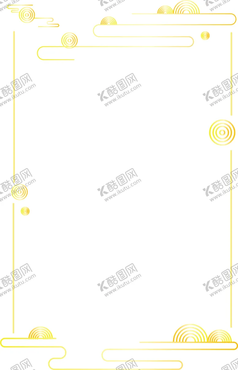 编号：52140706291003261726【酷图网】源文件下载-烫金祥云边框