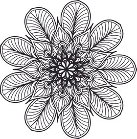 曼陀罗花纹