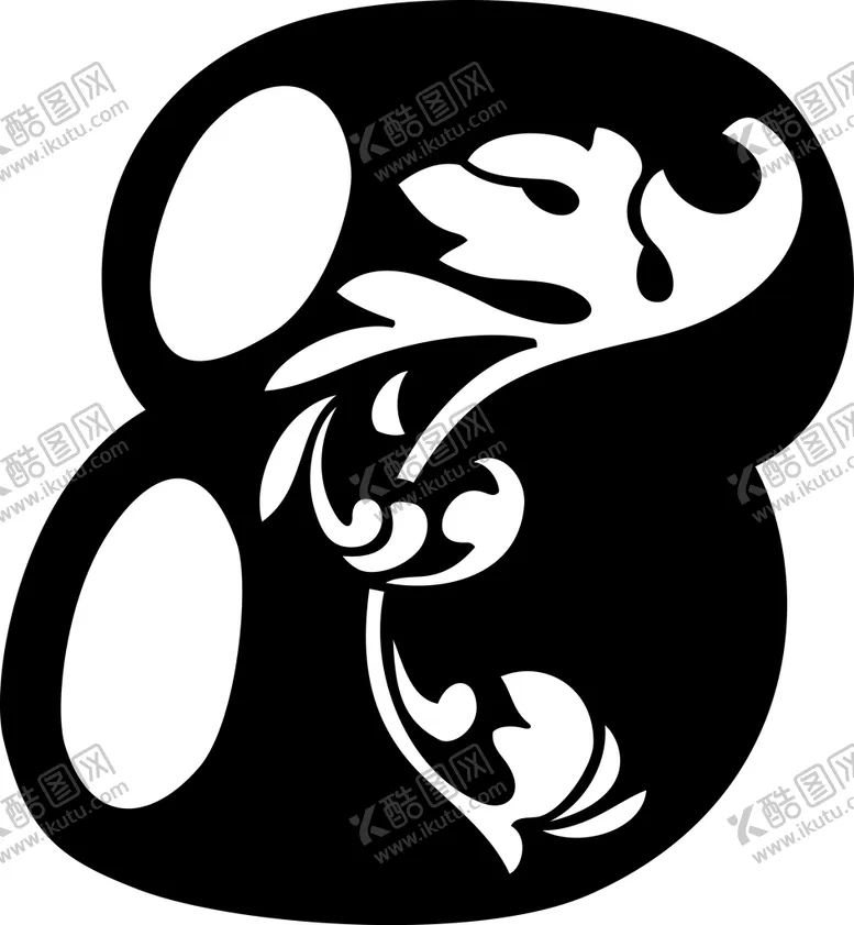 编号：56480710120932153260【酷图网】源文件下载-花纹数字