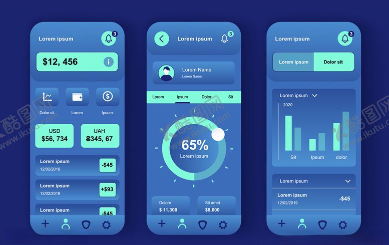 编号：43558409232202508239【酷图网】源文件下载-手机UI界面