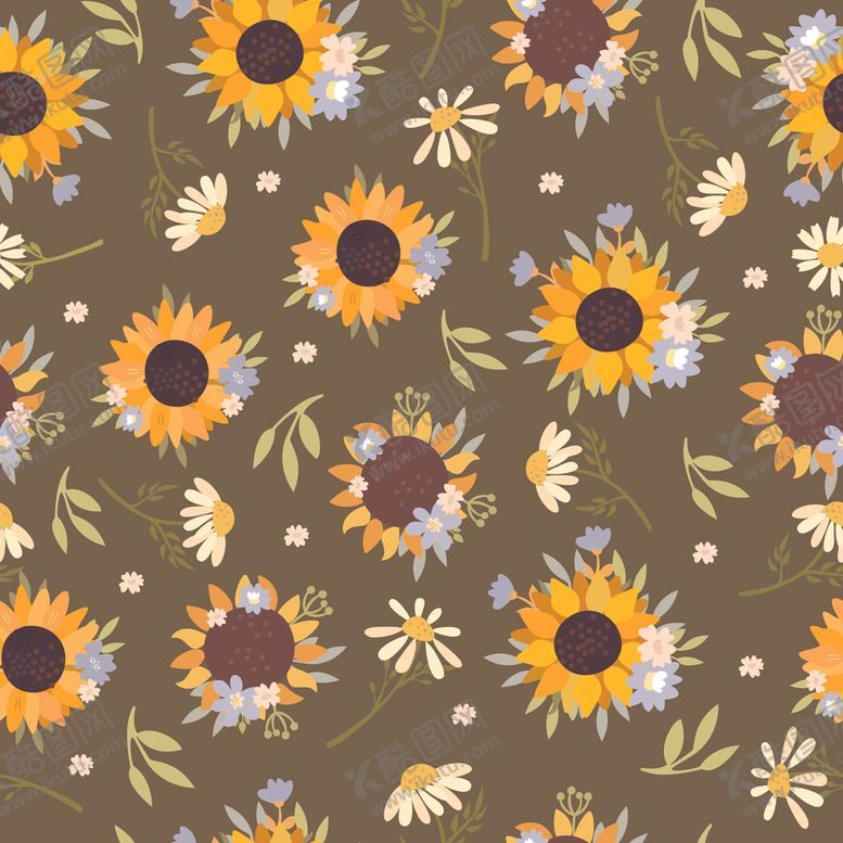 编号：42666004031259016183【酷图网】源文件下载-向日葵图案