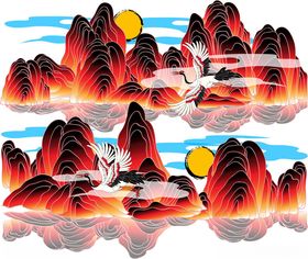 梦幻山水间的奇幻景象