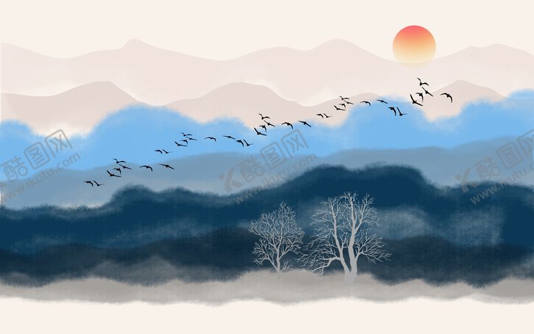 编号：21657910021635257312【酷图网】源文件下载-山水画 