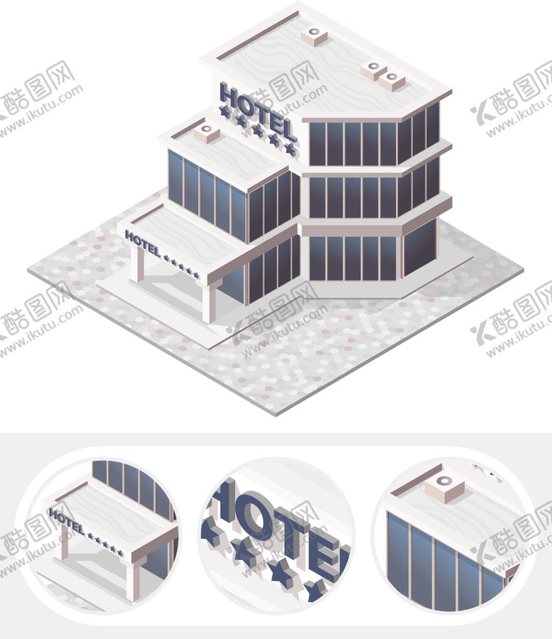 编号：92788707091156282743【酷图网】源文件下载-等距城市建筑