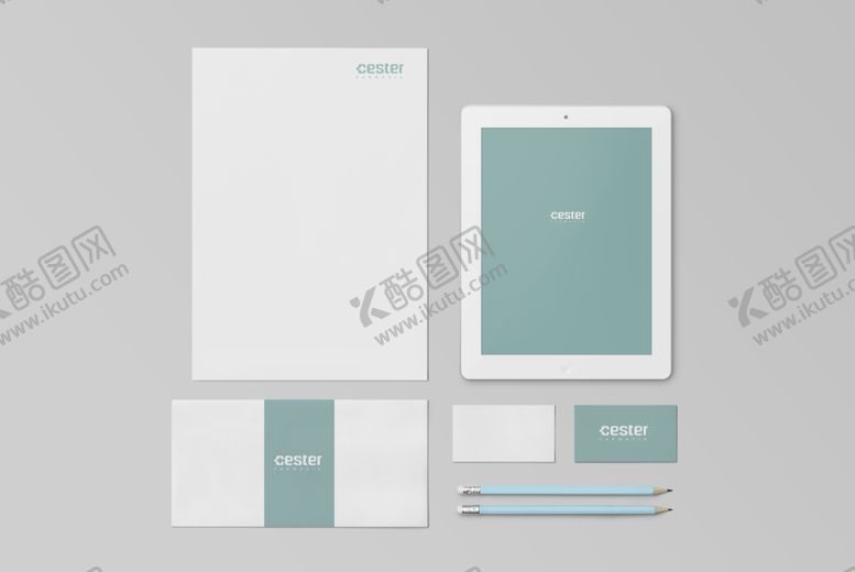 编号：12196809280312323681【酷图网】源文件下载-商务桌面办公样机组合