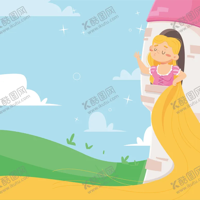 编号：36082509221117026235【酷图网】源文件下载-长发公主