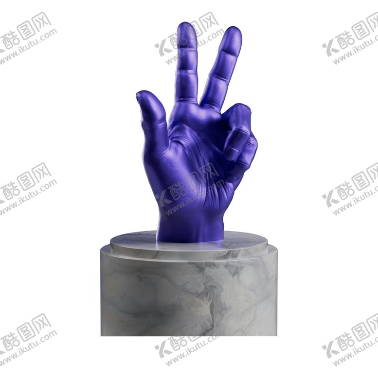 编号：93052701190204018726【酷图网】源文件下载-蓝色手奖杯