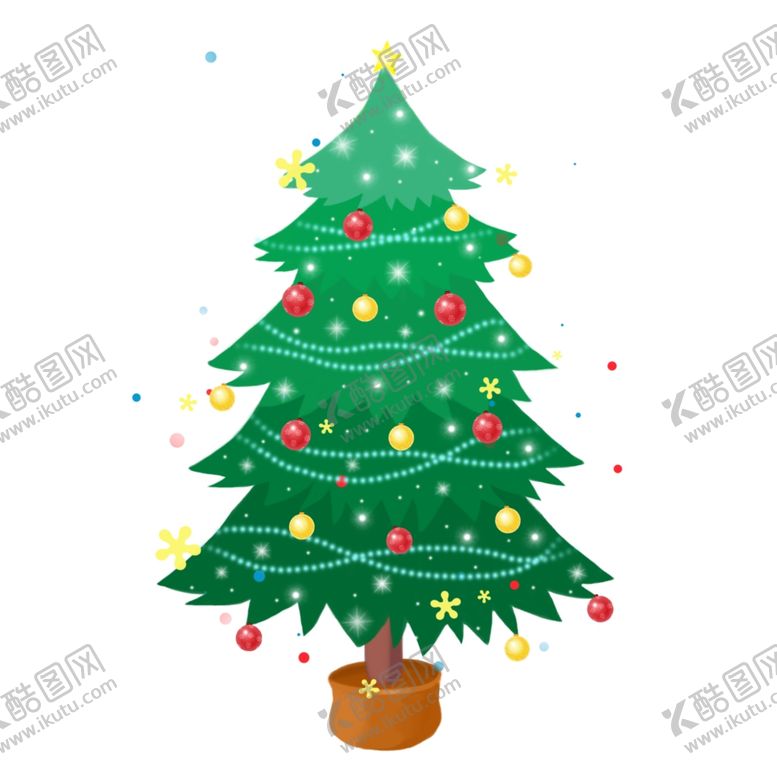 编号：60358410091859239070【酷图网】源文件下载-卡通手绘圣诞树