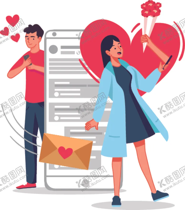 编号：68066810231631089562【酷图网】源文件下载-卡通手机交友
