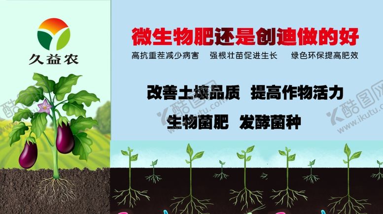 编号：55419105041504183703【酷图网】源文件下载-微生物肥料海报
