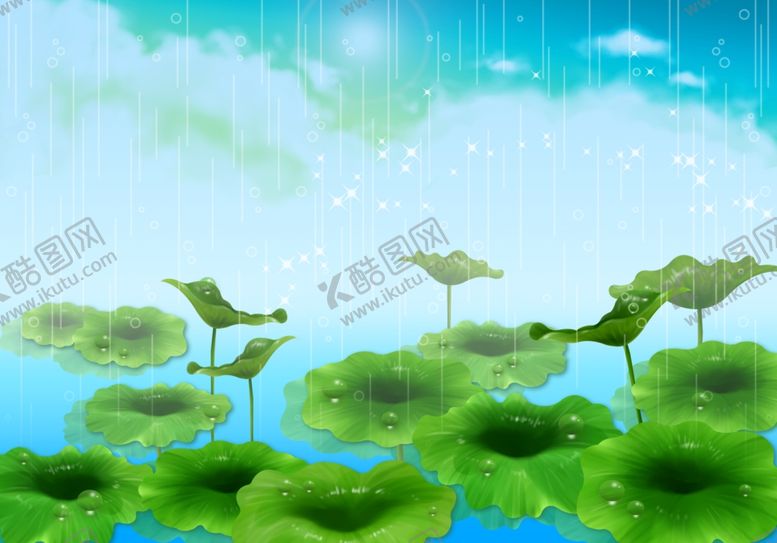 编号：42544009242341236552【酷图网】源文件下载-莲叶背景图