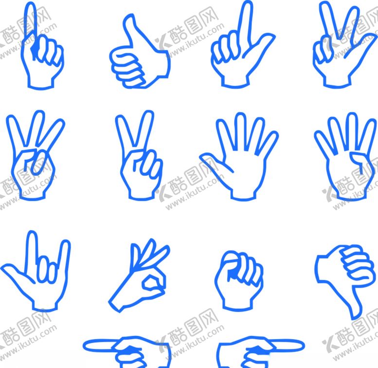 编号：44074109221634499455【酷图网】源文件下载-手指示