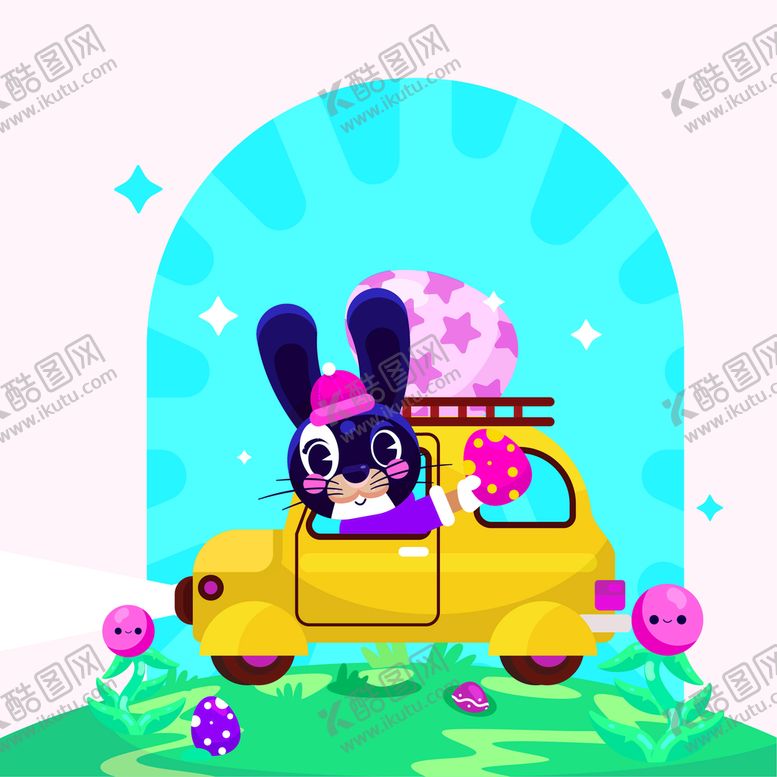 编号：32823811171741067471【酷图网】源文件下载-可爱兔子背景