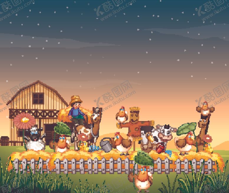 编号：23785409151539141957【酷图网】源文件下载-卡通农场