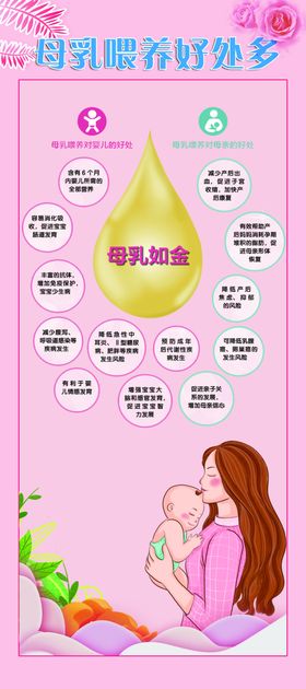 母乳喂养展架