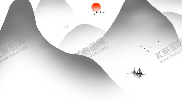 编号：73344411110859365345【酷图网】源文件下载-水墨山水
