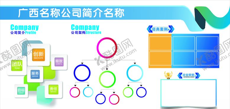 编号：75510209140946423868【酷图网】源文件下载-公司简介展板