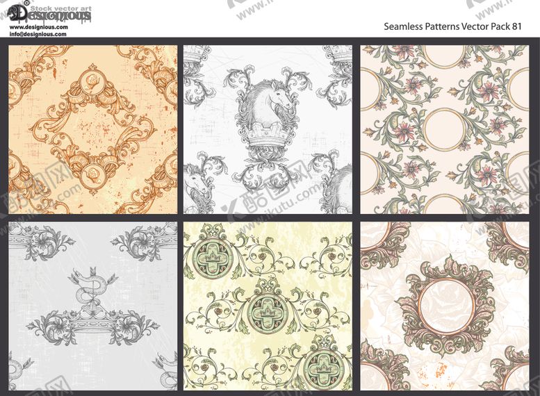 编号：26278609230737098992【酷图网】源文件下载-矢量花纹背景纹理