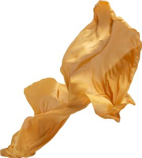 金色绸布飞扬