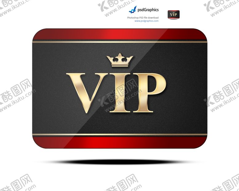 编号：73368409270913543715【酷图网】源文件下载-vip名片质感图标PSD素材