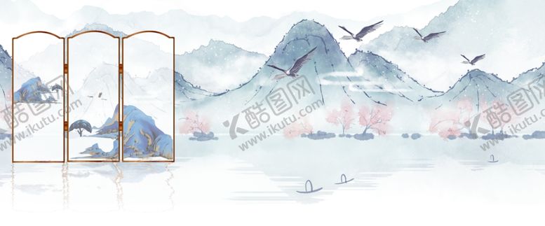 编号：69861110221601587014【酷图网】源文件下载-中式背景墙中式背景素材背景