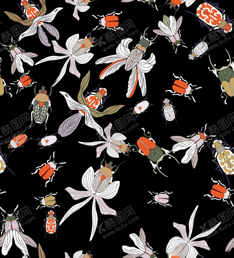 编号：46604512251259149051【酷图网】源文件下载-昆虫图案