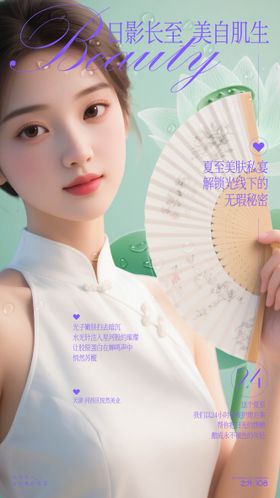 医美夏至节气海报