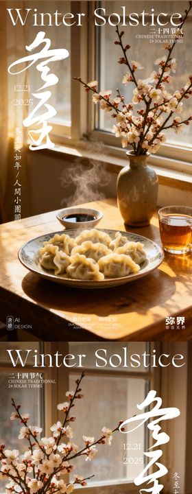 二十四节气冬至系列海报