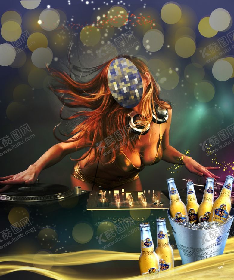 编号：44858809090640346441【酷图网】源文件下载-啤酒美女