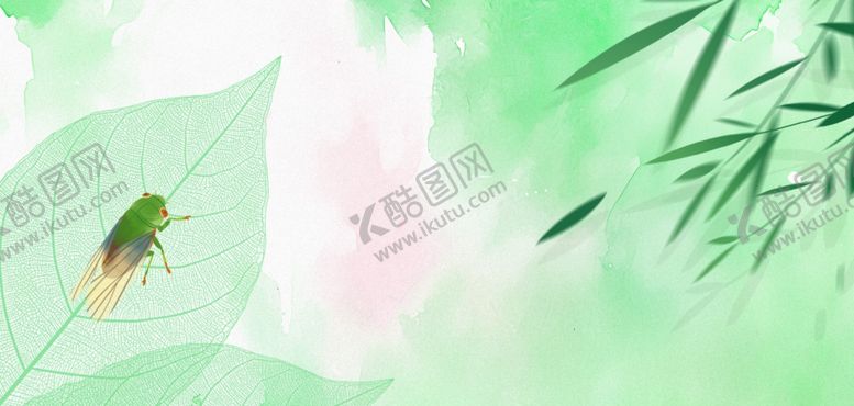 编号：44070304201744161492【酷图网】源文件下载-立夏节气浅绿色肌理风背景