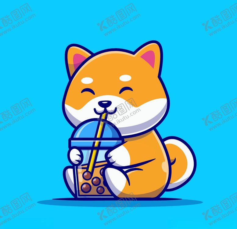 编号：88295504191820364777【酷图网】源文件下载-可爱卡通柴犬