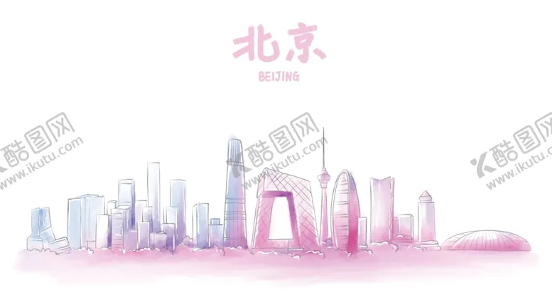 编号：93673605131147018646【酷图网】源文件下载-手绘城市城市地标