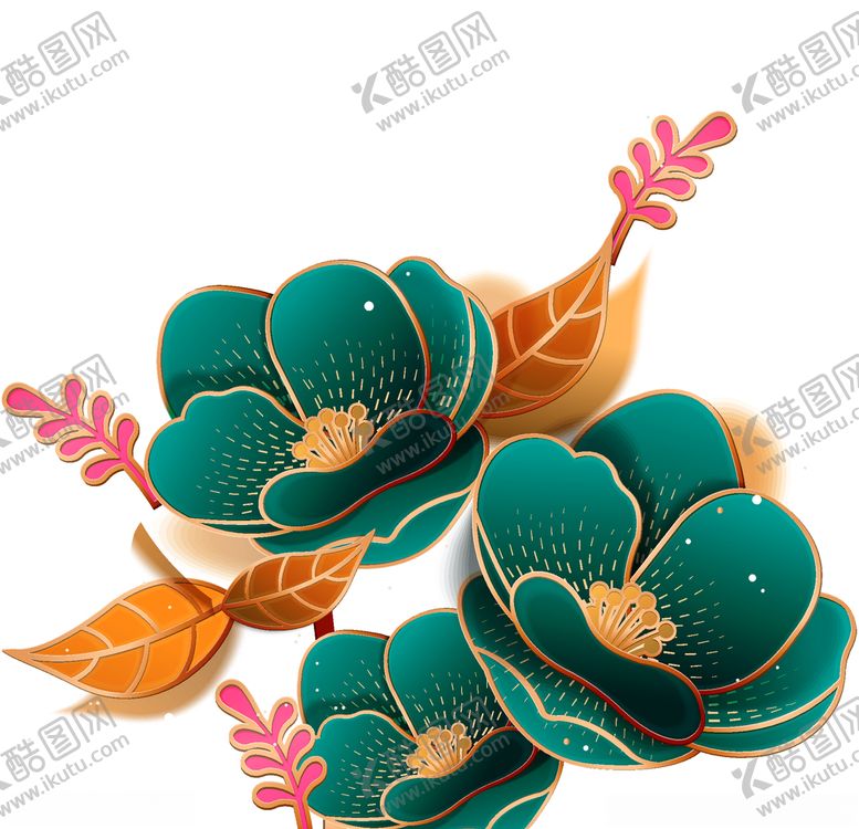 编号：79389904271432235617【酷图网】源文件下载-花装饰图案