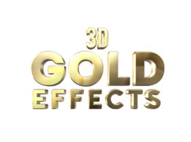黄金立体字样机
