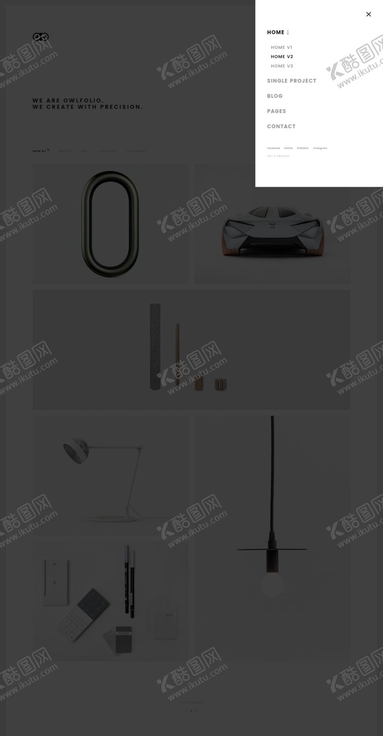 编号：20793609250529347513【酷图网】源文件下载-作品集展示网页模板