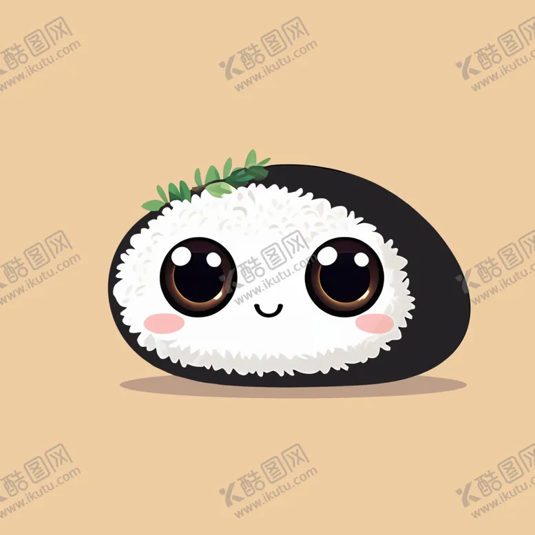 编号：62703402011859137809【酷图网】源文件下载-手绘卡通紫菜包饭宝宝