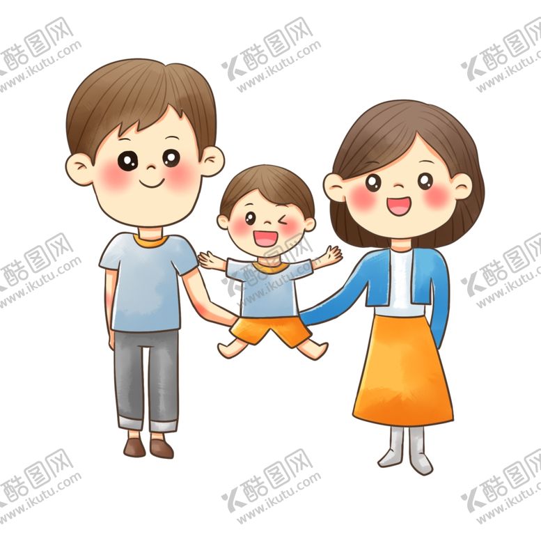 编号：28550004230108344518【酷图网】源文件下载-一家亲插画人物