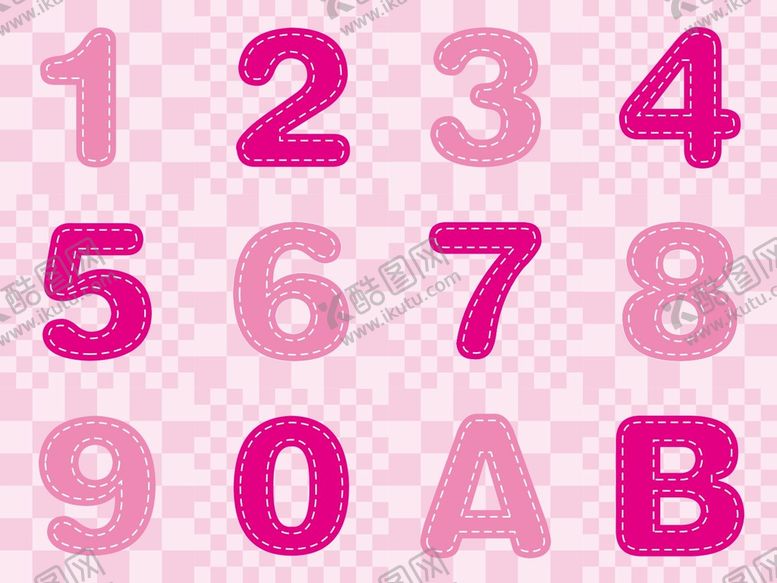 编号：64879110101109320251【酷图网】源文件下载-卡通数字