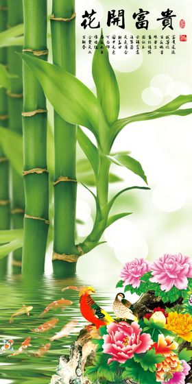 富贵有鱼玄关画