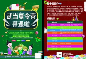 武当太极武术养生夏令营海报