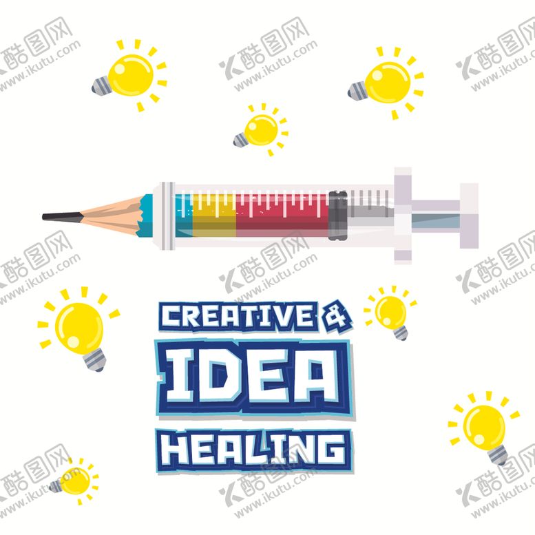 编号：96266007080100265057【酷图网】源文件下载-针头卡通创意广告设计素材背景