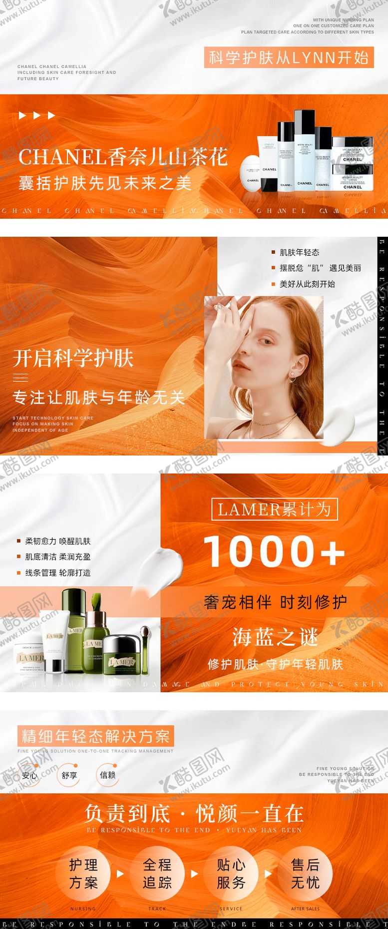 编号：91548711221309339262【酷图网】源文件下载-爱马仕橙美容轮播