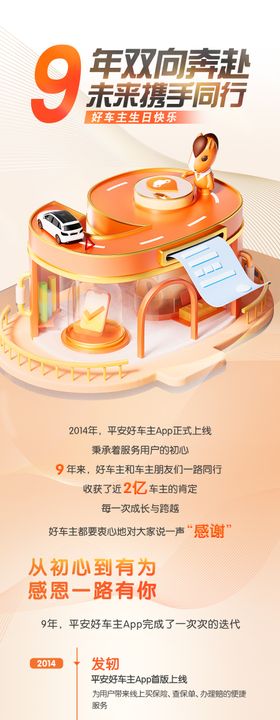 9周年活动长图海报